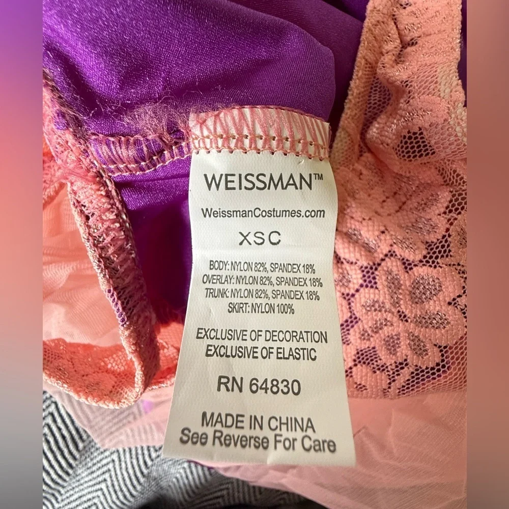💜 Weissman Lace & Tulle Dance Costume – XSC (Extra Small Child)